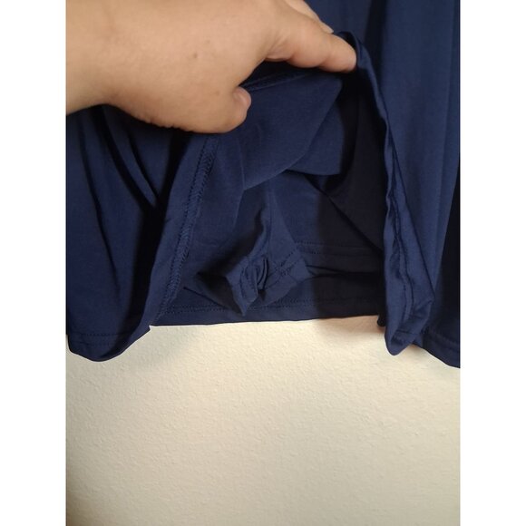 Athletic Skorts Tennis Golf Pleated Workout Gym Athleisure Casual Blue Size XL - Picture 3 of 4